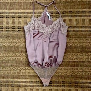 Abercrombie Satin Lace Bodysuit